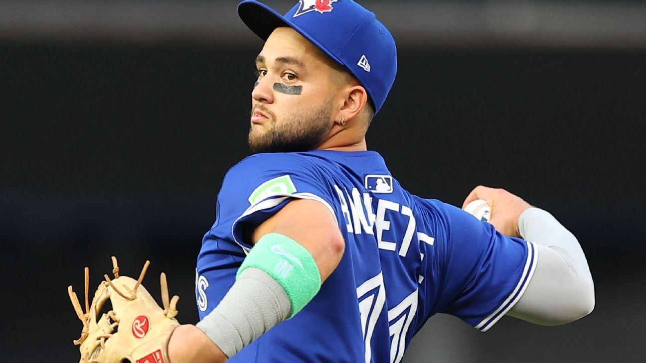 I-Blue Jays 'Bo Bichette evale i-ALCS ROSTS;