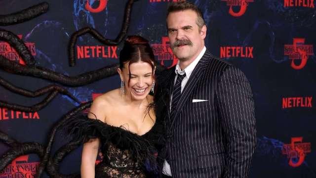 David Harbor embraces a co-star allegedly disturbed